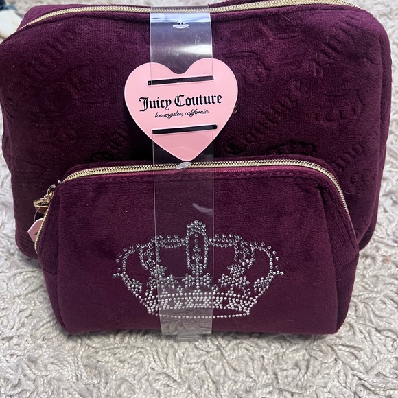 New Juicy Couture Plum purple cosmetic and Travel Toiletry Set - Picture 4 of 4